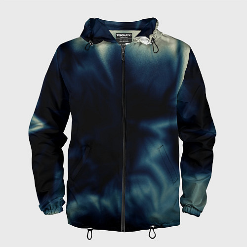 Мужская ветровка Абстрактный тёмно-синий / 3D-Черный – фото 1