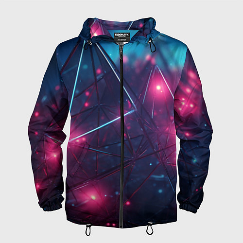 Мужская ветровка Конструкция с ярким свечением / 3D-Черный – фото 1