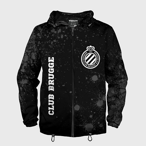 Мужская ветровка Club Brugge sport на темном фоне вертикально / 3D-Черный – фото 1
