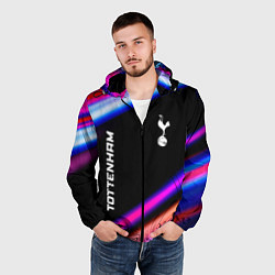 Ветровка с капюшоном мужская Tottenham speed game lights, цвет: 3D-черный — фото 2
