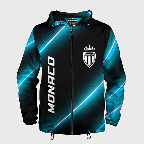 Мужская ветровка Monaco неоновые лампы / 3D-Черный – фото 1