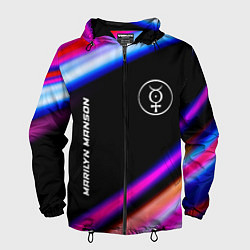 Мужская ветровка Marilyn Manson neon rock lights