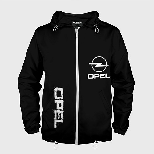 Мужская ветровка Opel white logo / 3D-Белый – фото 1