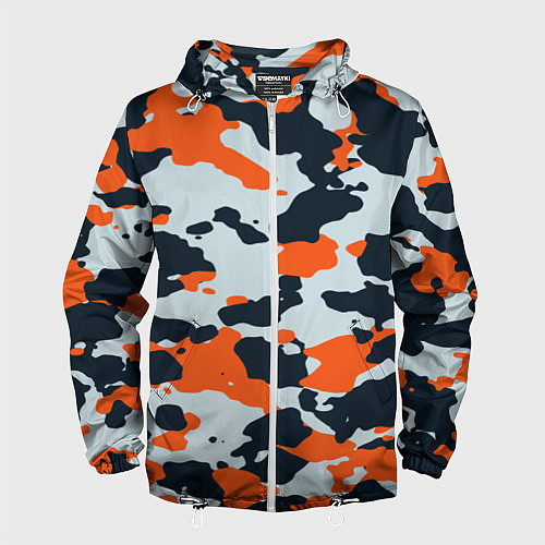 Мужская ветровка Камуфляж из игры counter strike / 3D-Белый – фото 1