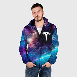 Ветровка с капюшоном мужская Tesla space auto, цвет: 3D-черный — фото 2