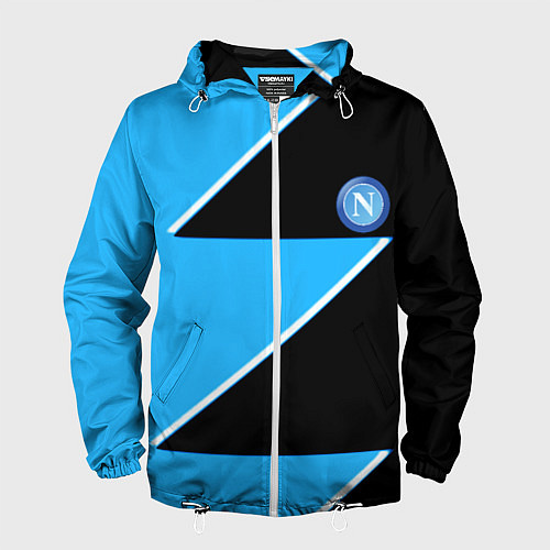 Мужская ветровка Napoli fc geometry blue / 3D-Белый – фото 1