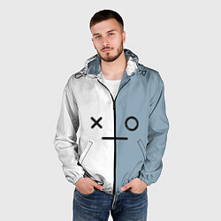 Ветровка с капюшоном мужская Van BT21, цвет: 3D-черный — фото 2