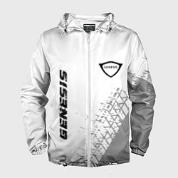 Мужская ветровка Genesis speed на светлом фоне со следами шин верти