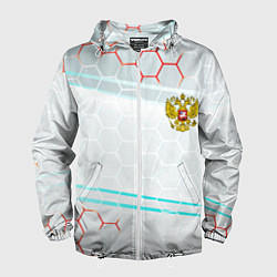 Мужская ветровка Герб РФ броня текстура