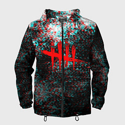 Мужская ветровка Dead by daylight краски глитч