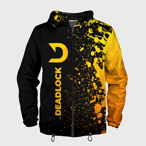 Мужская ветровка Deadlock - gold gradient по-вертикали / 3D-Черный – фото 1