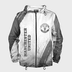 Мужская ветровка Manchester United - white gradient вертикально