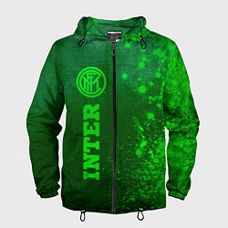 Мужская ветровка Inter - green gradient по-вертикали