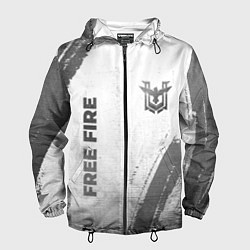 Мужская ветровка Free Fire - white gradient вертикально