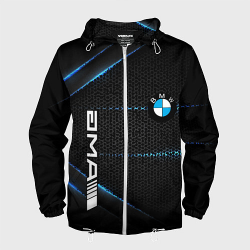 Мужская ветровка BMW metal steel / 3D-Белый – фото 1