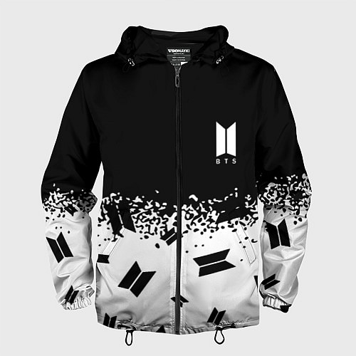 Мужская ветровка Marshmello dj pattern краски / 3D-Черный – фото 1