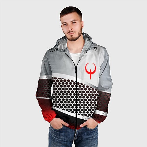 Мужская ветровка Quake metal steel / 3D-Черный – фото 3