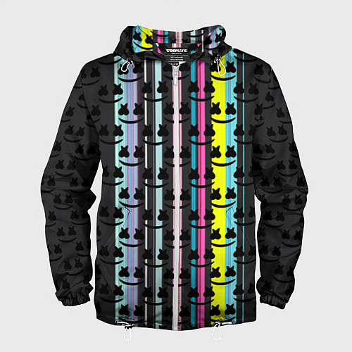 Мужская ветровка Marshmello dj pattern line / 3D-Белый – фото 1