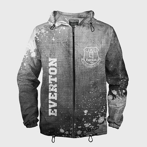 Мужская ветровка Everton - grey gradient вертикально / 3D-Черный – фото 1