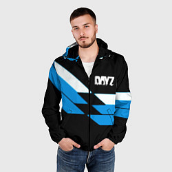 Ветровка с капюшоном мужская Dayz geometry steel, цвет: 3D-черный — фото 2