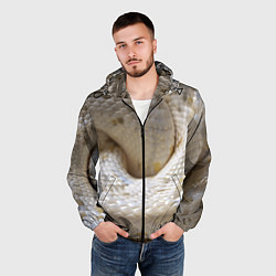 Ветровка с капюшоном мужская Мой удав, цвет: 3D-черный — фото 2