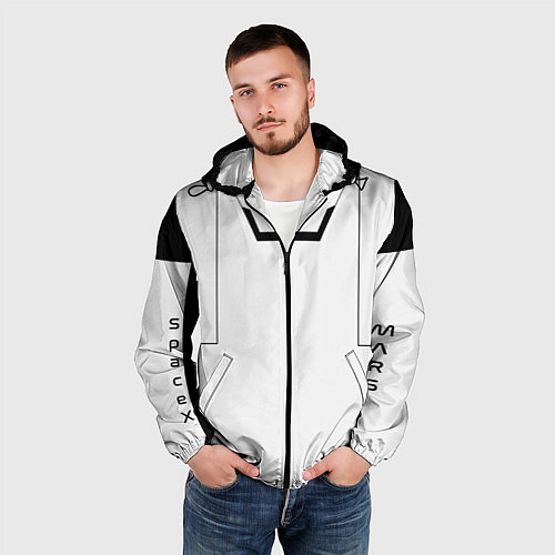 Мужская ветровка Скафандр space / 3D-Черный – фото 3