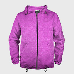 Ветровка с капюшоном мужская Текстура розовой кожи, цвет: 3D-черный