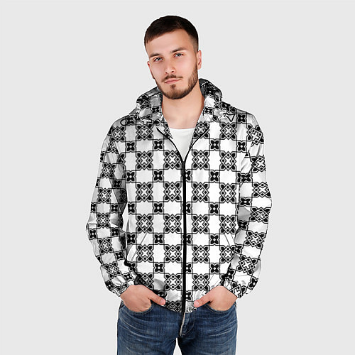 Мужская ветровка Готический орнамент / 3D-Черный – фото 3