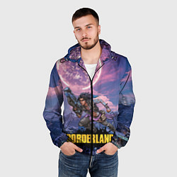 Ветровка с капюшоном мужская Borderlands вооружение, цвет: 3D-черный — фото 2