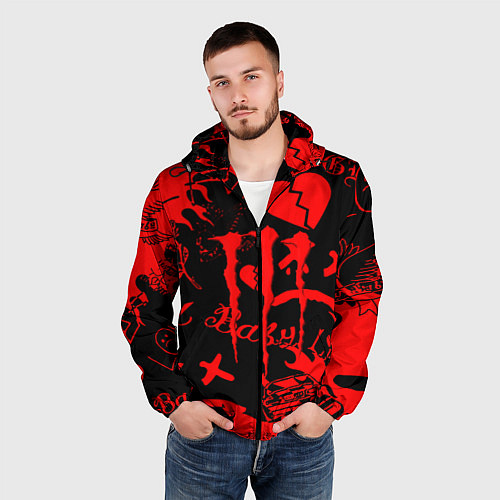 Мужская ветровка Lil peep monster energy / 3D-Черный – фото 3