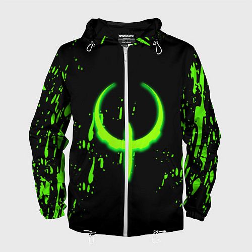 Мужская ветровка Quake брызги кислотных красок / 3D-Белый – фото 1