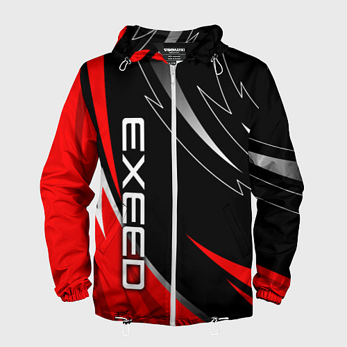 Мужская ветровка Exeed - red uniform / 3D-Белый – фото 1