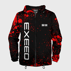 Мужская ветровка Exeed - красные брызги краски