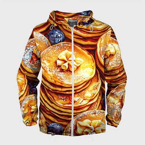 Мужская ветровка Блинчики / 3D-Белый – фото 1