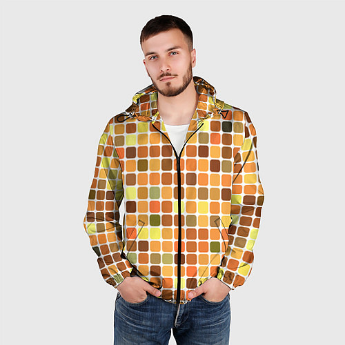Мужская ветровка Осенняя палитра / 3D-Черный – фото 3