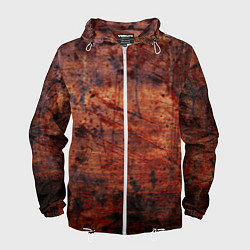 Ветровка с капюшоном мужская Абстракция - rusty mood, цвет: 3D-белый