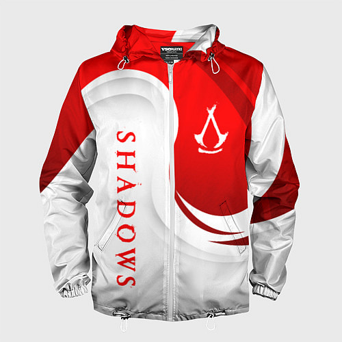 Мужская ветровка Assassins creed - shadows / 3D-Белый – фото 1