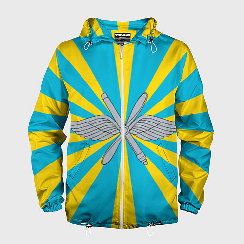 Мужская ветровка Военно-воздушные силы / 3D-Белый – фото 1