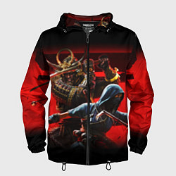 Ветровка с капюшоном мужская Assassins Creed Тени, цвет: 3D-черный