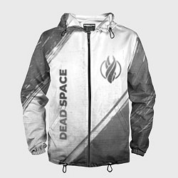 Ветровка с капюшоном мужская Dead Space - white gradient вертикально, цвет: 3D-черный