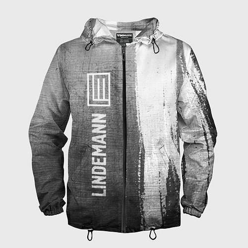 Мужская ветровка Lindemann - grey gradient по-вертикали / 3D-Черный – фото 1
