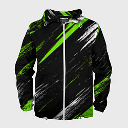 Ветровка с капюшоном мужская Sports suit, цвет: 3D-белый