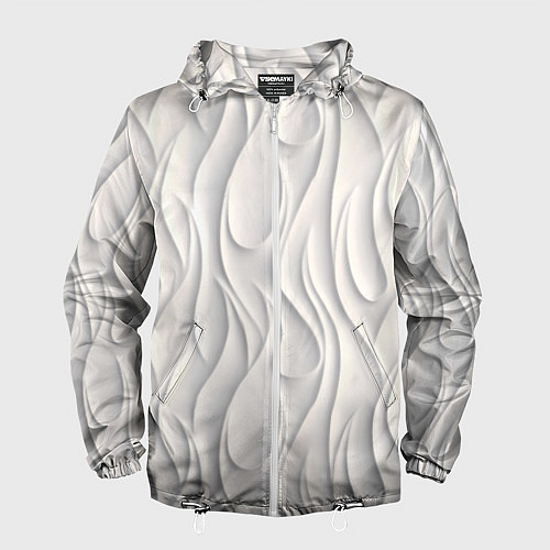 Мужская ветровка Рельефный узор / 3D-Белый – фото 1