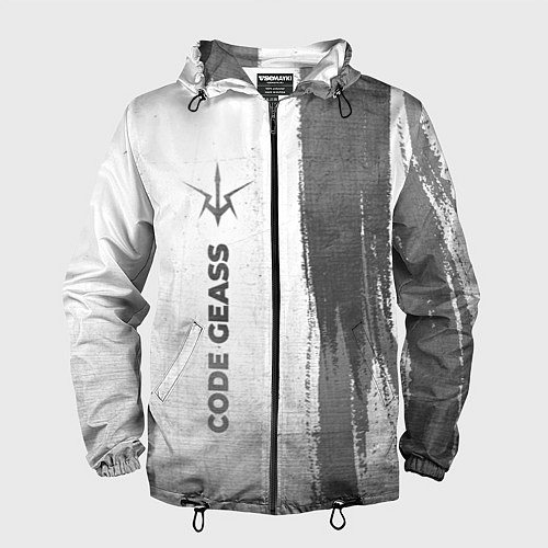 Мужская ветровка Code Geass - white gradient по-вертикали / 3D-Черный – фото 1
