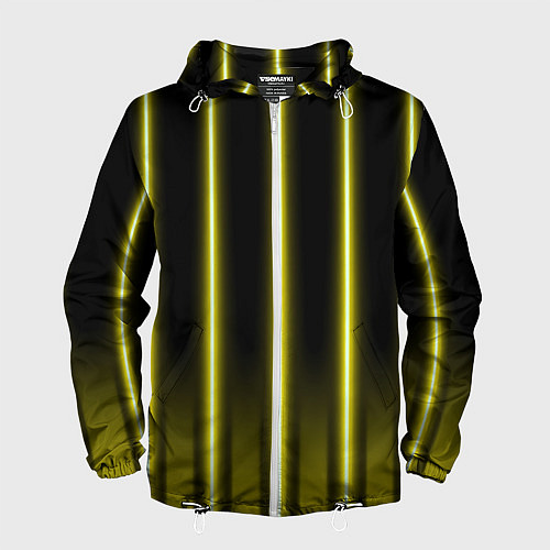 Мужская ветровка Neon yellow / 3D-Белый – фото 1