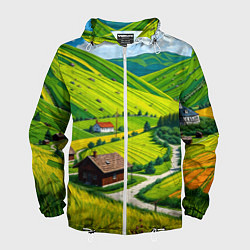 Мужская ветровка Русская душа и поле