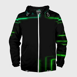 Мужская ветровка Black green color
