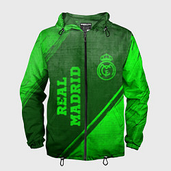 Мужская ветровка Real Madrid - green gradient вертикально