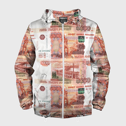 Мужская ветровка 5 000 рублей / 3D-Белый – фото 1