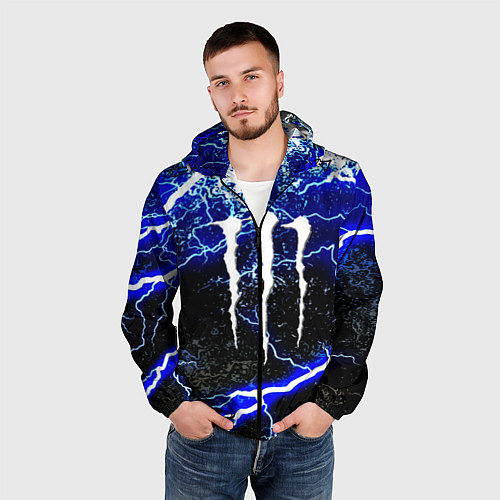 Мужская ветровка Monster storm energy / 3D-Черный – фото 3